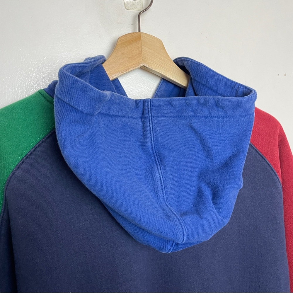 TEDDY FRESH Colorblock Hoodie Navy Green Red Size Men's Small - Picture 10 of 14